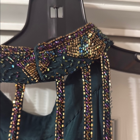 Sherri Hill Black and Gold Prom Dress - Picture 7 of 9